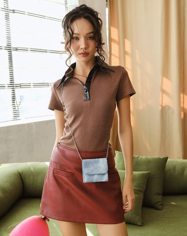  Ví Ngắn Nắp Gập Có Dây Đeo 