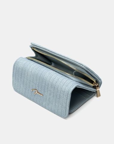  Ví Ngắn Cầm Tay Đính Logo Chữ Ký Kim Loại 