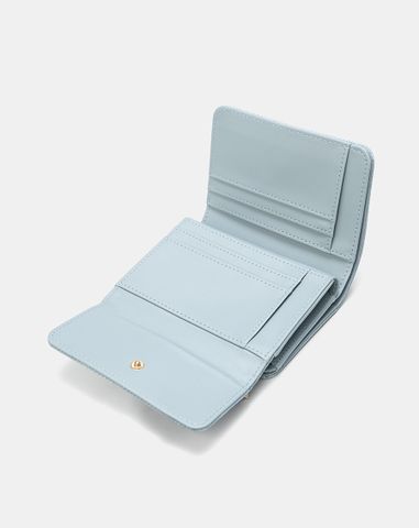  Ví Ngắn Cầm Tay Đính Logo Chữ Ký Kim Loại 