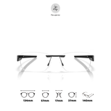 Gọng khoan không viền Oakley Steakhouse 1.0 0OX3126 dáng chữ nhật kim loại C-5™ Alloy chính hãng fullbox