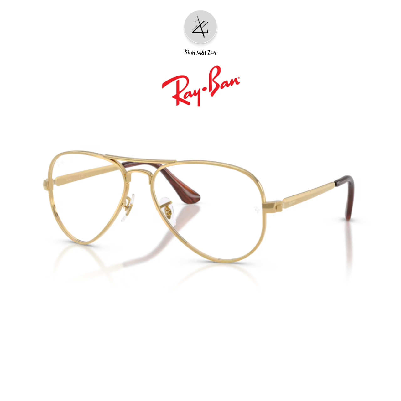  Gọng kính RayBan X ASAP Rocky 0RX3925V dáng phi công kim loại chính hãng fullbox 