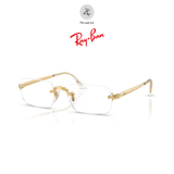  Gọng khoan không viền RayBan X ASAP Rocky 0RX3928V dáng chữ nhật kim loại chính hãng fullbox 