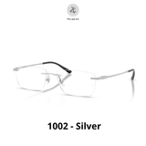 Gọng khoan không viền RayBan 0RX8781D dáng chữ nhật Titanium chính hãng fullbox