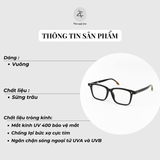  Gọng kính Gama ST1015 dáng vuông sừng tự nhiên cao cấp 