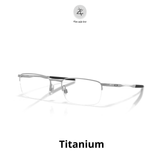  Gọng kính nửa khung Oakley Barrelhouse 0.5 0OX3174 dáng chữ nhật kim loại C-5™ Alloy chính hãng fullbox 