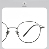 Gọng kính Zay Eyewear 18091 dáng tròn titanium phong cách Hàn Quốc 
