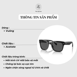  Kính mát Vogue 0VO5490S dáng vuông nhựa Acetate chính hãng fullbox 