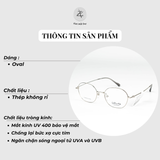  Gọng kính Velocity VL23551 dáng oval lục giác thép không gỉ chính hãng fullbox 