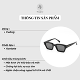  Kính mát Gucci SQ6002 dáng vuông acetate cao cấp full box 