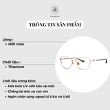  Gọng kính Bolon BA7051 dáng mắt mèo titanium chính hãng fullbox 