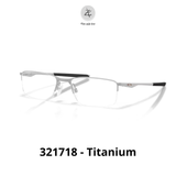  Gọng kính nửa khung Oakley Socket 5.5 0OX3218 dáng chữ nhật kim loại C-5™ Metal Alloy chính hãng fullbox 