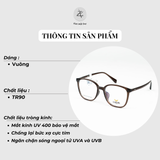  Gọng kính Lavein Paris 99004 dáng vuông nhựa TR90 chính hãng fullbox 