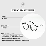  Gọng kính Swallow 551 dáng tròn nhựa TR90 fullbox chính hãng 