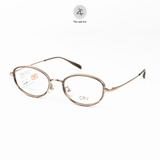 Gọng kính CRV 5505 dáng oval nhựa TR90 + Tianium dẻo chính hãng