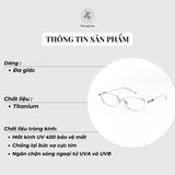  Gọng kính Gentle Monster Saga dáng mắt mèo titanium cao cấp fullbox 
