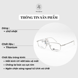  Gọng kính New Balance Original NB05312X dáng chữ nhật titanium chính hãng full box 