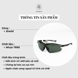  Kính mát phân cực polarized New Balance NB08113 dáng shield nhựa TR90 chính hãng fullbox 