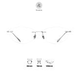  Gọng khoan không viền Bolon BR1002 dáng mắt mèo titanium chính hãng fullbox 