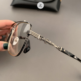 Gọng kính Chrome Hearts CBEATH II dáng phi công titanium cao cấp fullbox 