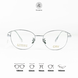  Gọng kính CRV 88513 dáng mắt mèo Titanium chính hãng 