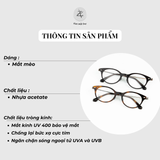  Gọng kính Vivienne Westwood V8007T dáng mắt mèo nhựa acetate phong cách Hàn Quốc 