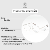  Gọng kính Velocity VL23530 dáng đa giác thép không gỉ chính hãng fullbox 