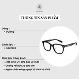 Gọng kính Molsion MJ3118 dáng vuông nhựa acetate chính hãng fullbox