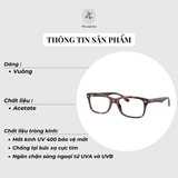  Gọng kính RayBan 0RX5228 dáng vuông nhựa acetate chính hãng fullbox 