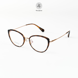  Gọng kính Zay Eyewear M6214 dáng mắt mèo Titanium phong cách Hàn Quốc 