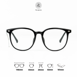 Gọng kính Zay Eyewear TR6612 dáng tròn nhựa TR90 phong cách Hàn Quốc 