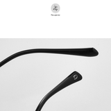  Gọng kính Zay Eyewear 6031 dáng vuông nửa khung Titanium phong cách Hàn Quốc 