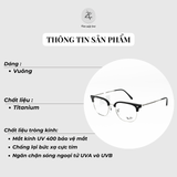  Gọng kính RayBan RB7216 dáng vuông chính hãng fullbox 