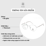  Gọng kính Kanamwon ML- 92018 dáng đa giác titanium chính hãng 