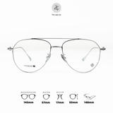  Gọng kính Chrome Hearts CH5200 dáng phi công titanium cao cấp fullbox 