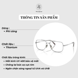  Gọng kính RayBan William 0RX8797 dáng phi công titanium chính hãng fullbox 