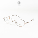 Gọng kính CRV 5505 dáng oval nhựa TR90 + Tianium dẻo chính hãng