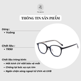  Gọng kính Zay Eyewear 86004 dáng vuông nhựa TR90 phong cách hàn quốc 
