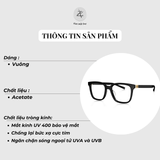  Gọng kính Bolon BJ3223 dáng vuông nhựa acetate chính hãng fullbox 
