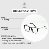 Gọng kính Gusoo 6004 dáng vuông nhựa TR90 fullbox chính hãng 