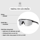  Kính mát thể thao S17102 dáng shield nhựa TR90 Hàn Quốc 