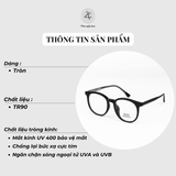 Gọng kính Gaozi TR3022 dáng tròn nhựa TR90 fullbox chính hãng 