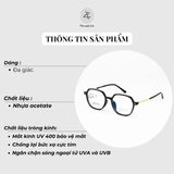 Gọng kính C&C OWEN 2256 dáng đa giác TR90 phong cách thời trang cao cấp
