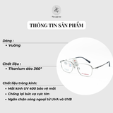  Gọng kính New Balance Elock NBZ07074X dáng vuông titanium chính hãng fullbox 