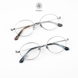  Gọng kính Zay Eyewear Vivienne Westwood V8003T dáng tròn Titanium phong cách Hàn Quốc 
