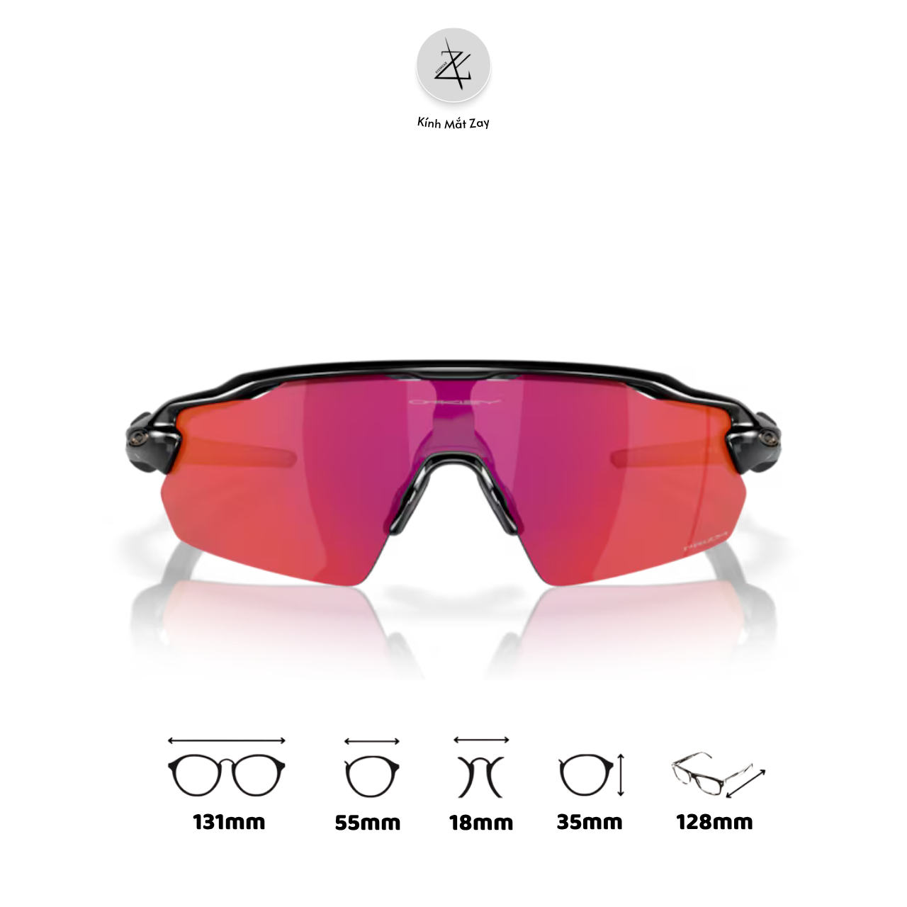  Kính mát thể thao Oakley Radar Ev Pitch 0OO9531 dáng shield O Matter™ chính hãng fullbox 