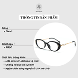  Gọng kính Zay Eyewear G6020 dáng oval phong cách Hàn Quốc 