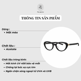  Gọng kính Bolon BJ3220 dáng mắt mèo Acetate chính hãng fullbox 