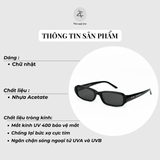  Kính mát Gentle Monster Halo dáng chữ nhật nhựa acetate cao cấp fullbox 