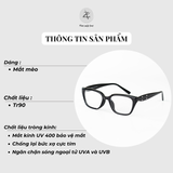  Gọng kính Zay Eyewear TR23137 dáng mắt mèo TR90 phong cách Hàn Quốc 