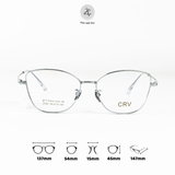  Gọng kính CRV Z002 dáng mắt mèo Titanium chính hãng 